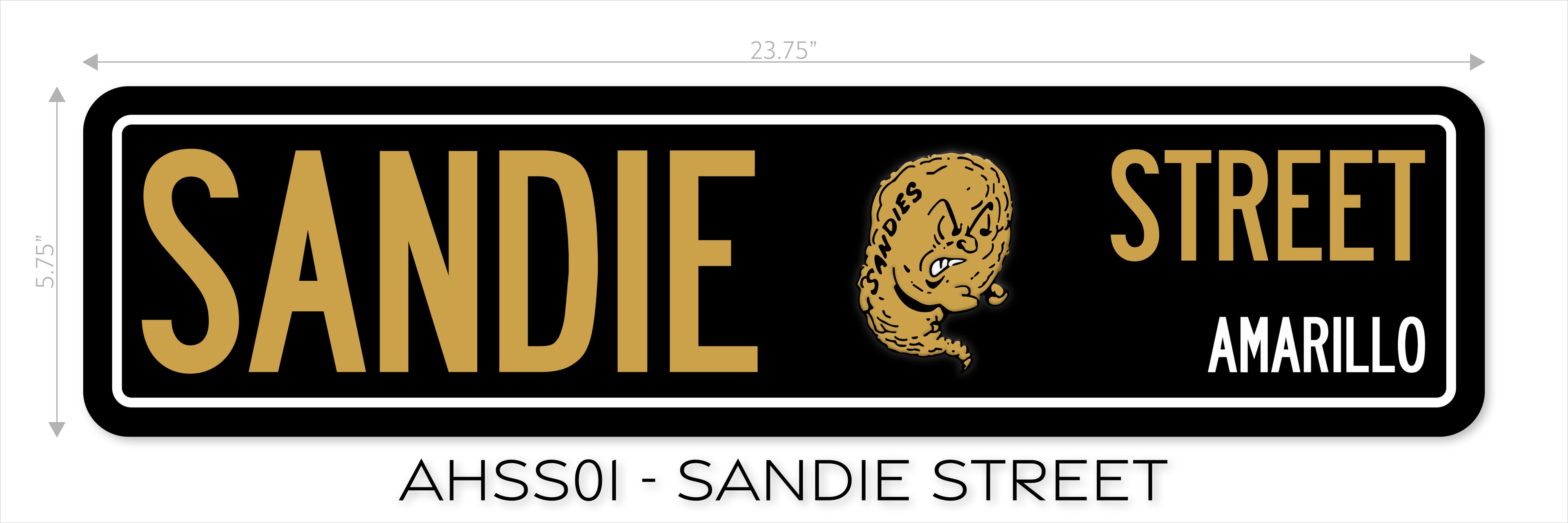 Metal Street Sign - School Spirit