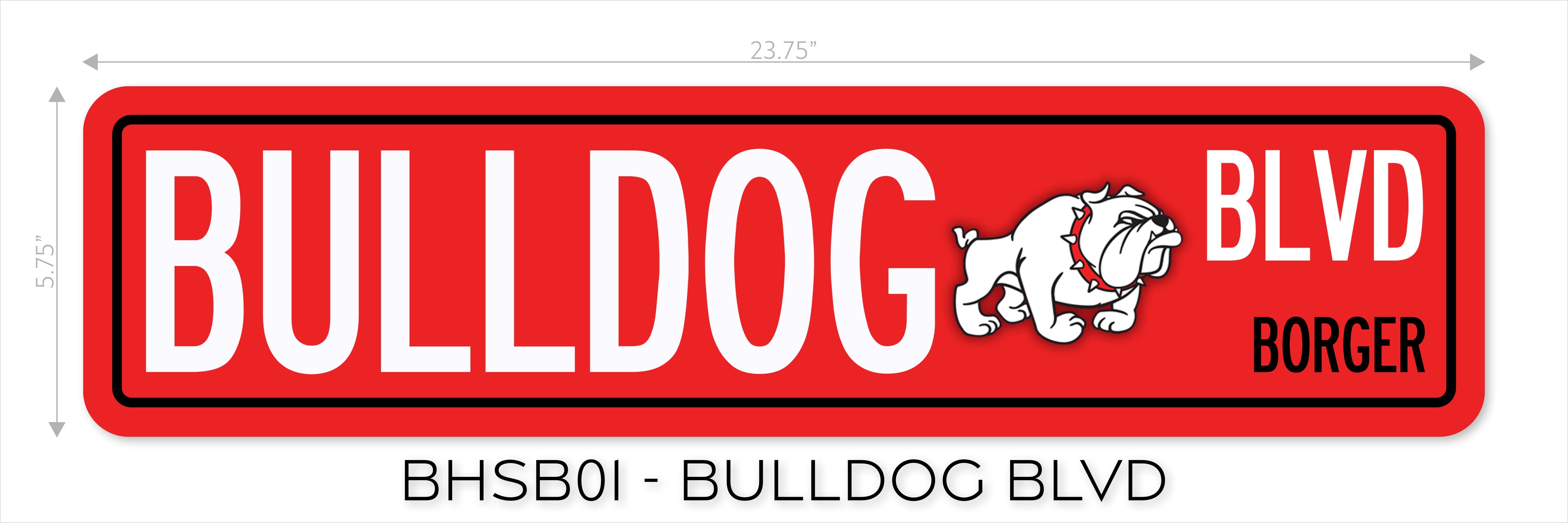 Metal Street Sign - School Spirit