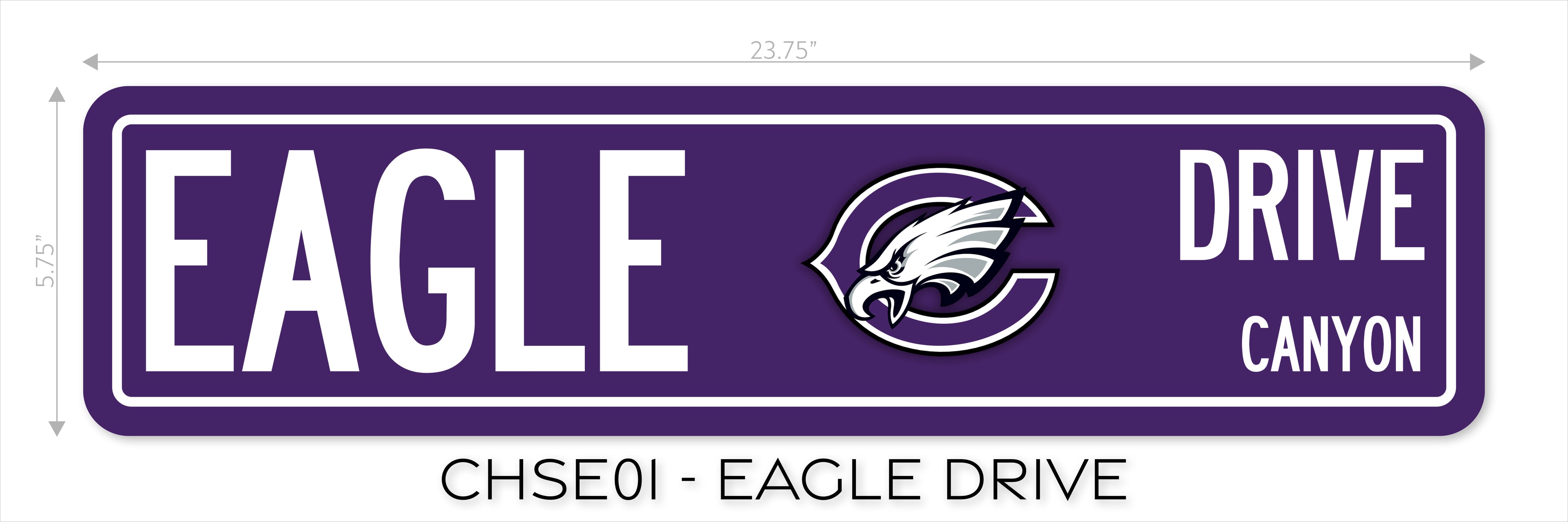 Metal Street Sign - School Spirit