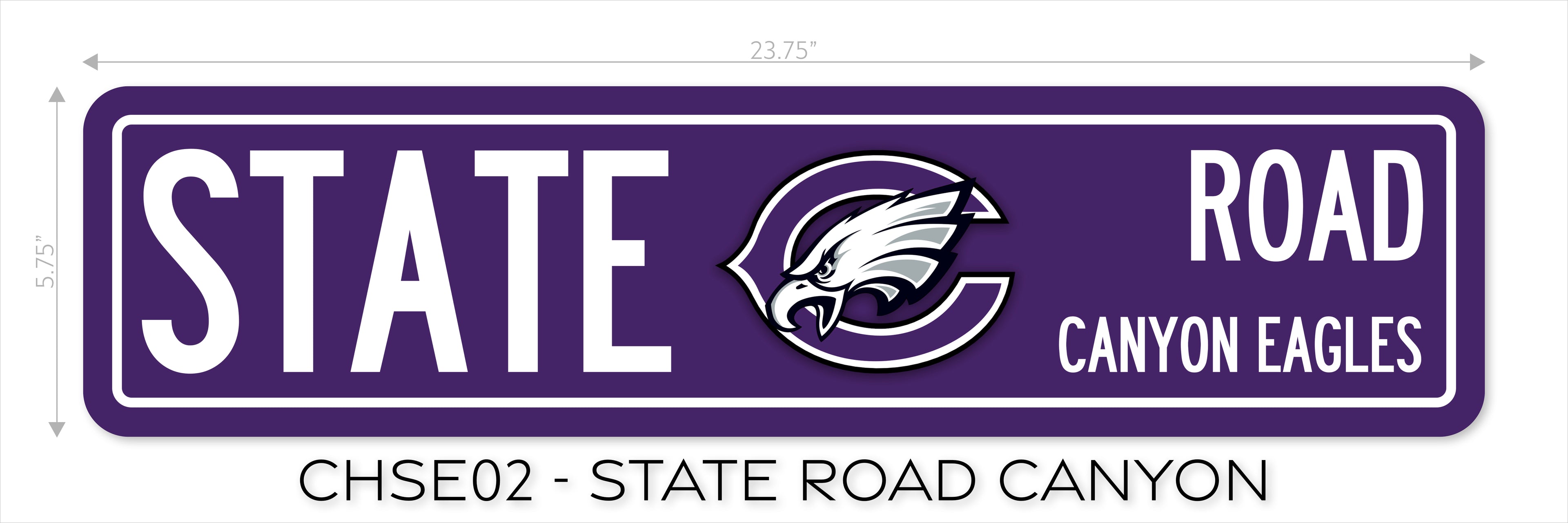 Metal Street Sign - School Spirit