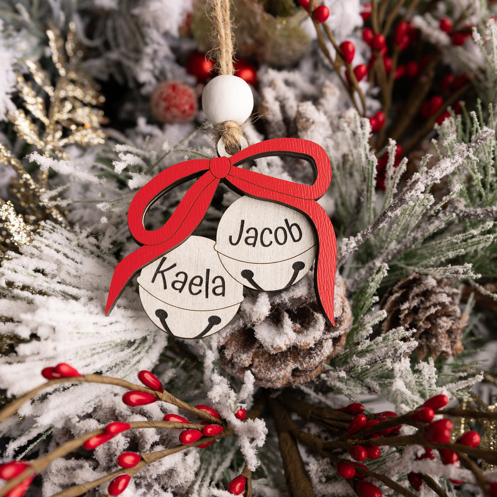Christmas Bells Family Ornament - Personalized