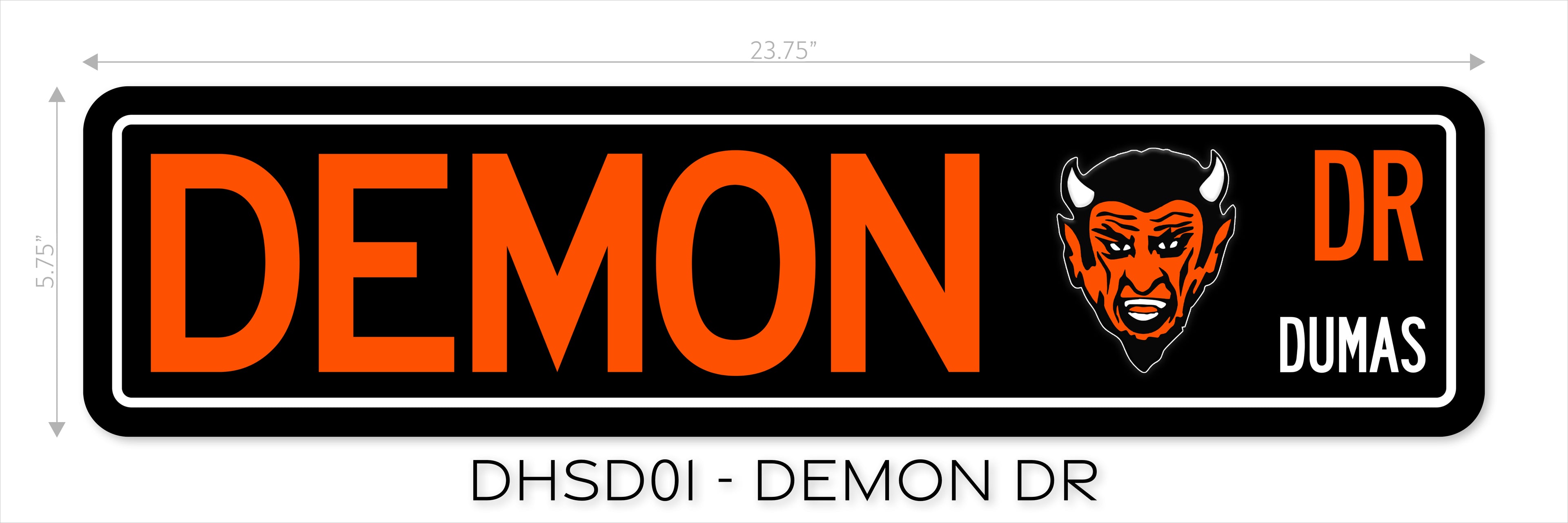 Metal Street Sign - School Spirit