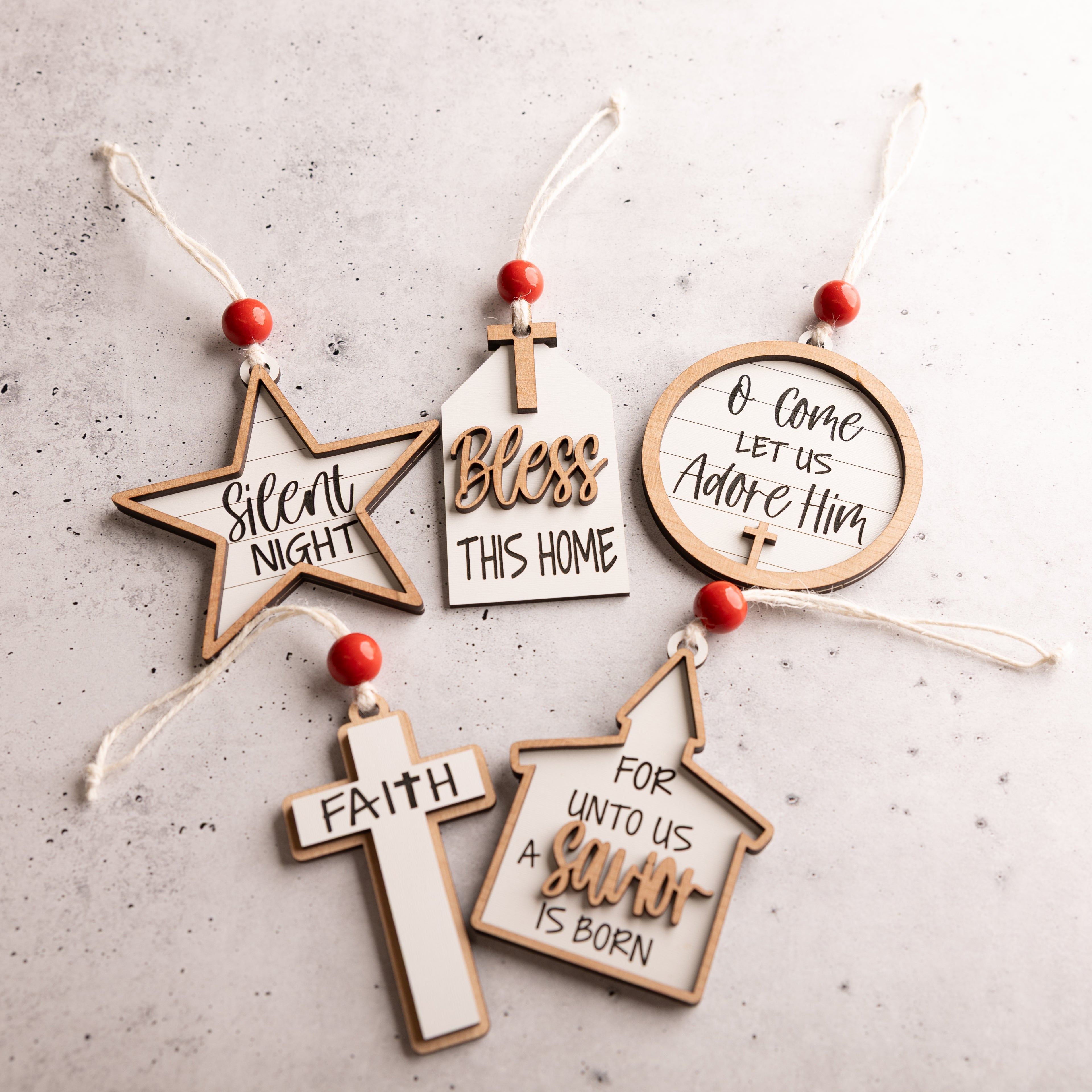 Farmhouse Christmas Ornaments