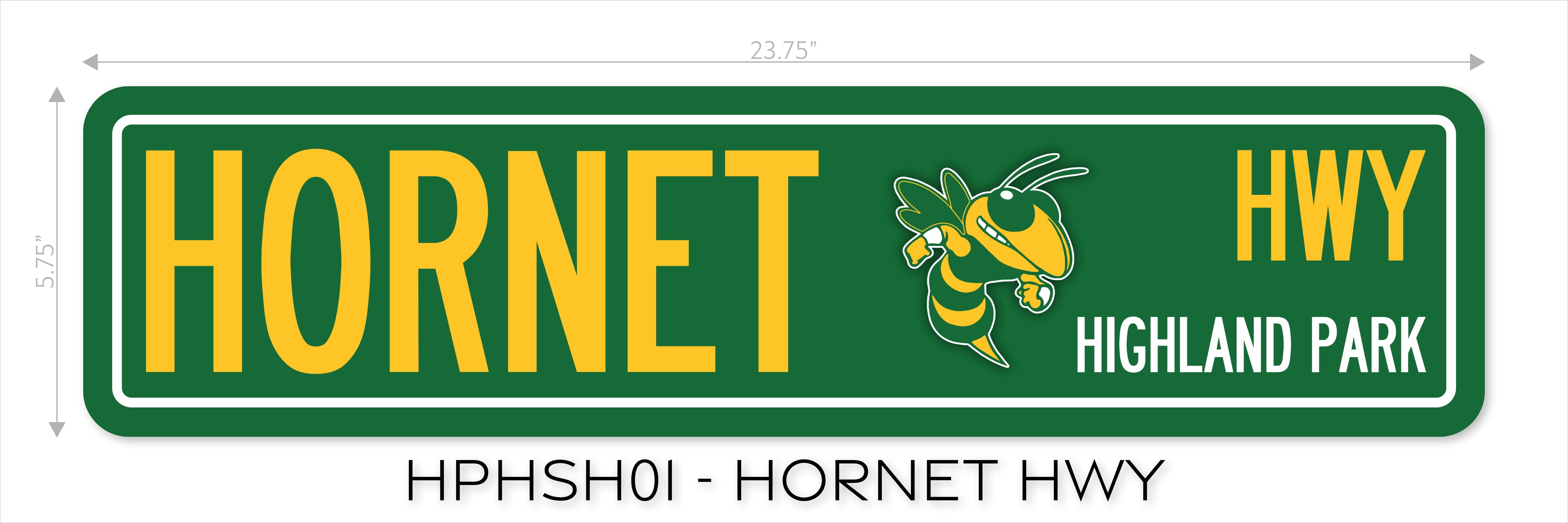 Metal Street Sign - School Spirit