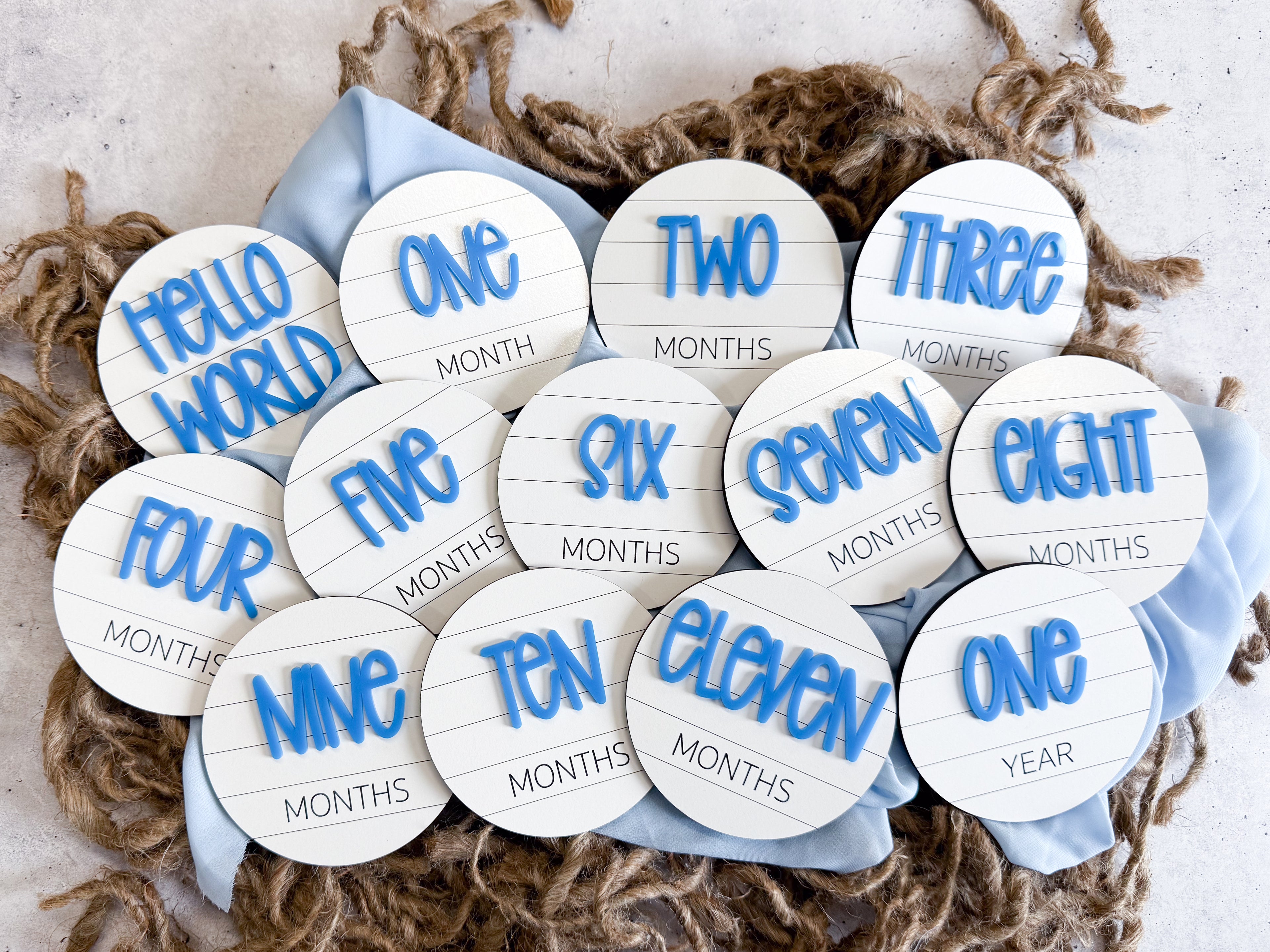 Shiplap Baby Milestone Markers