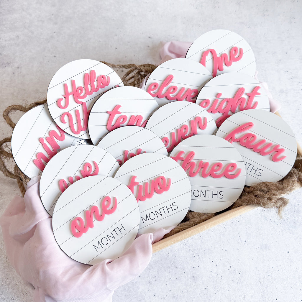 Shiplap Baby Milestone Markers