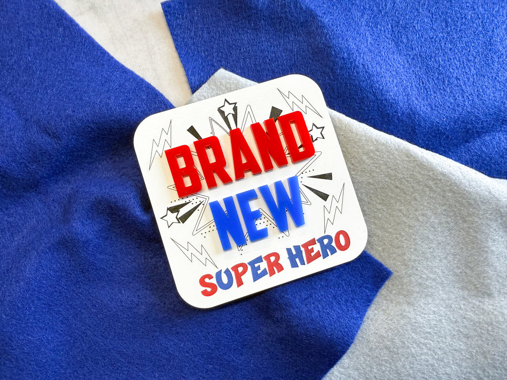 Super Hero Baby Milestone Markers