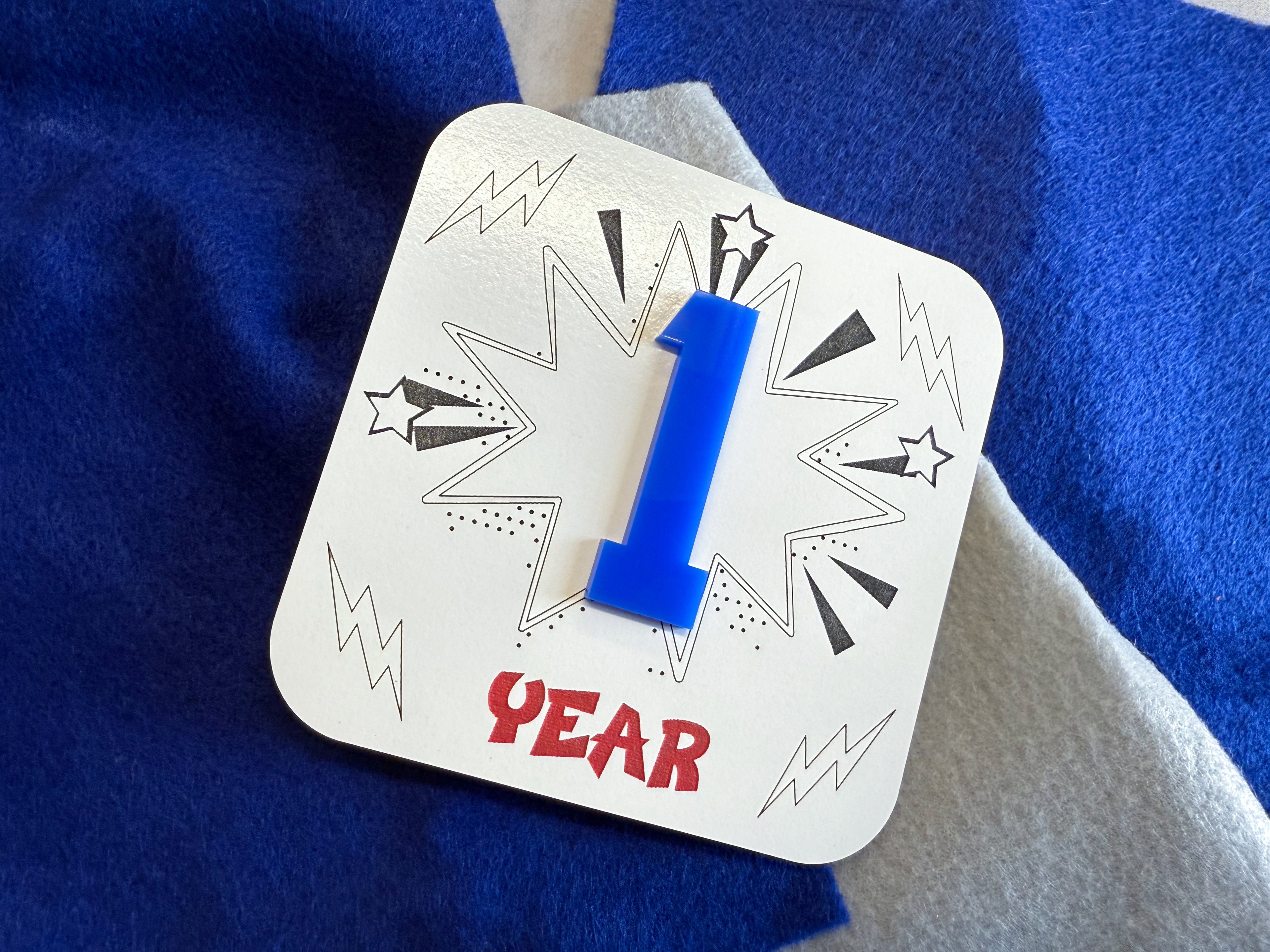 Super Hero Baby Milestone Markers