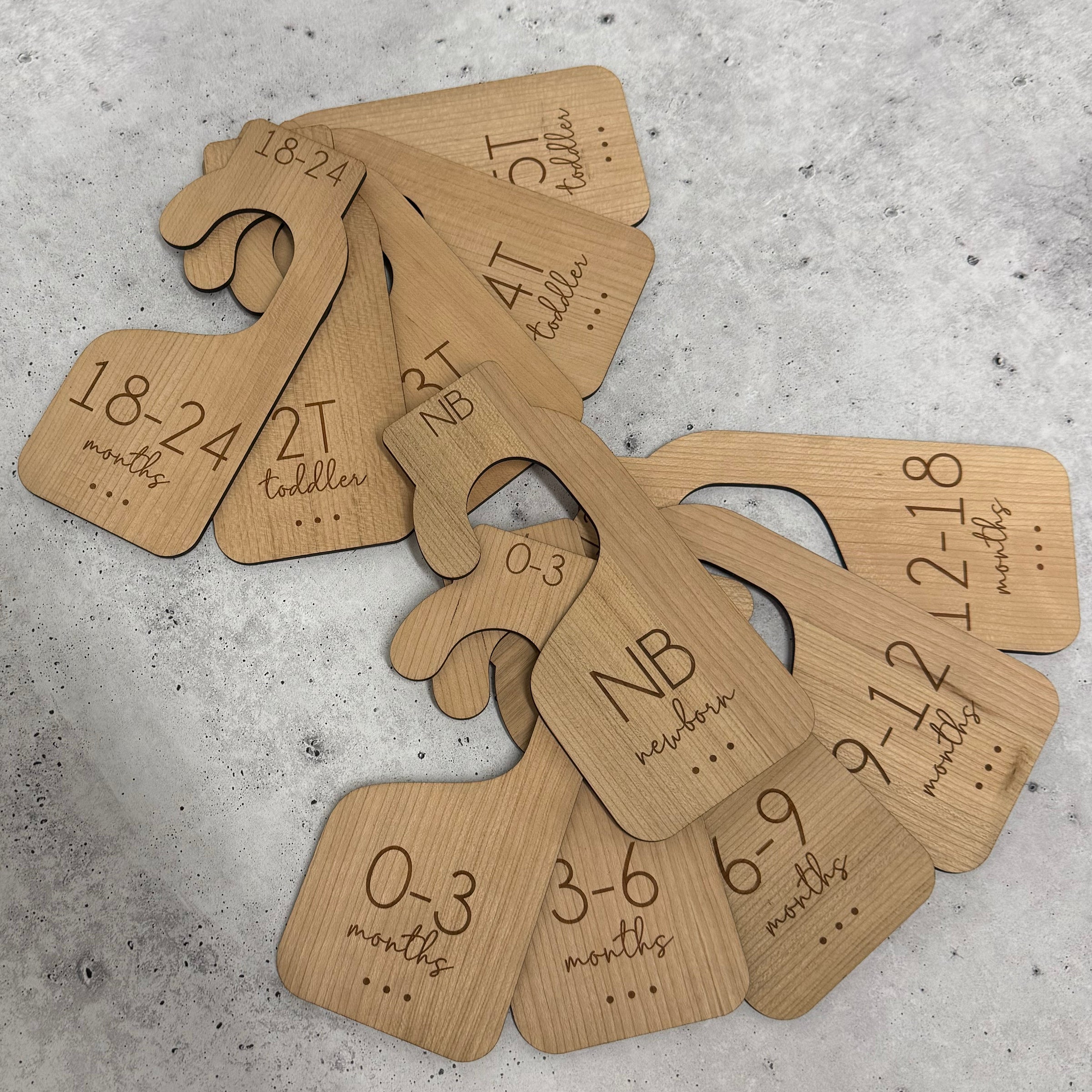 Wood Nursery Closet Dividers