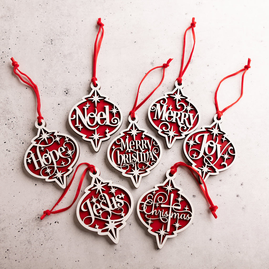 Ornate Christmas Ornament Set