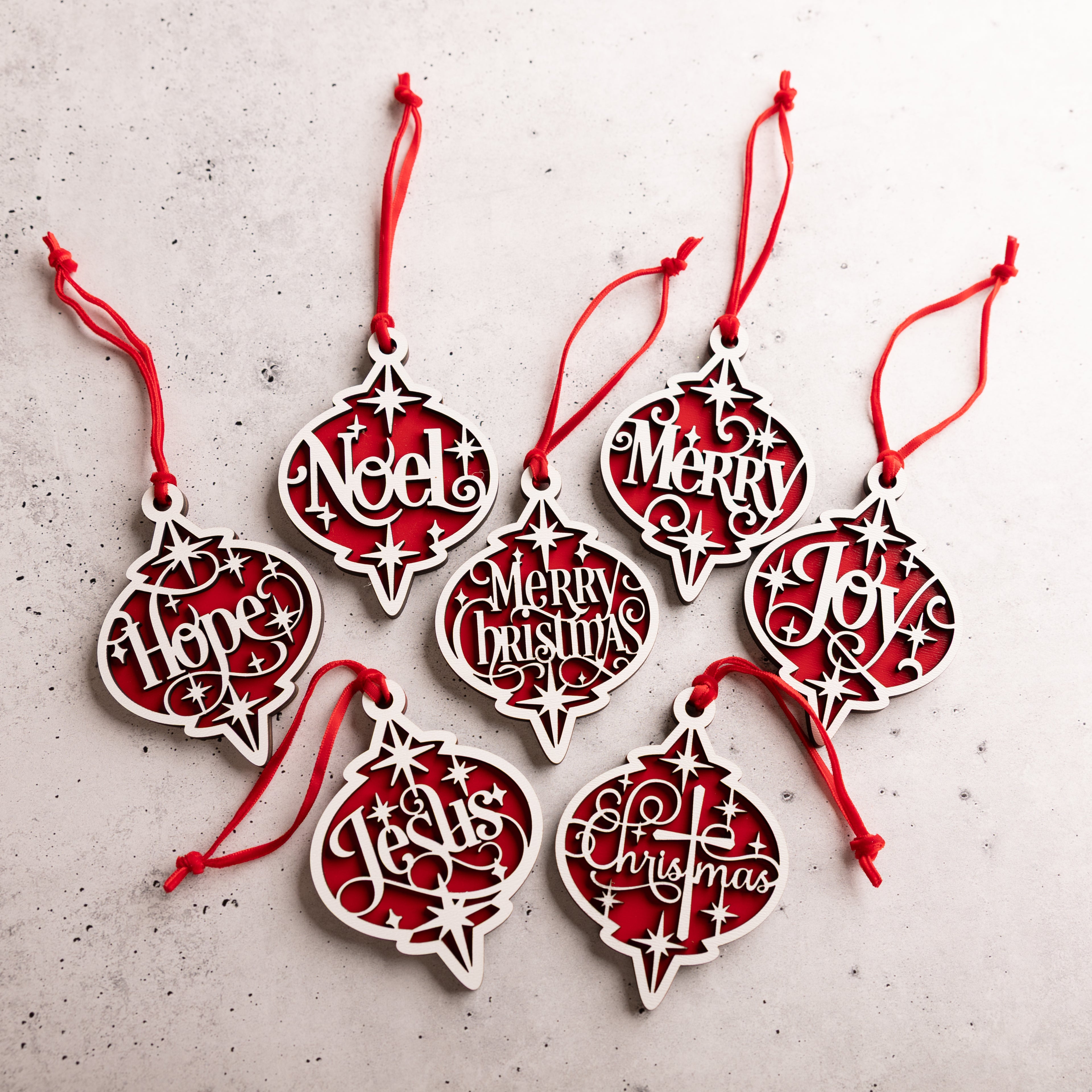 Ornate Christmas Ornament Set
