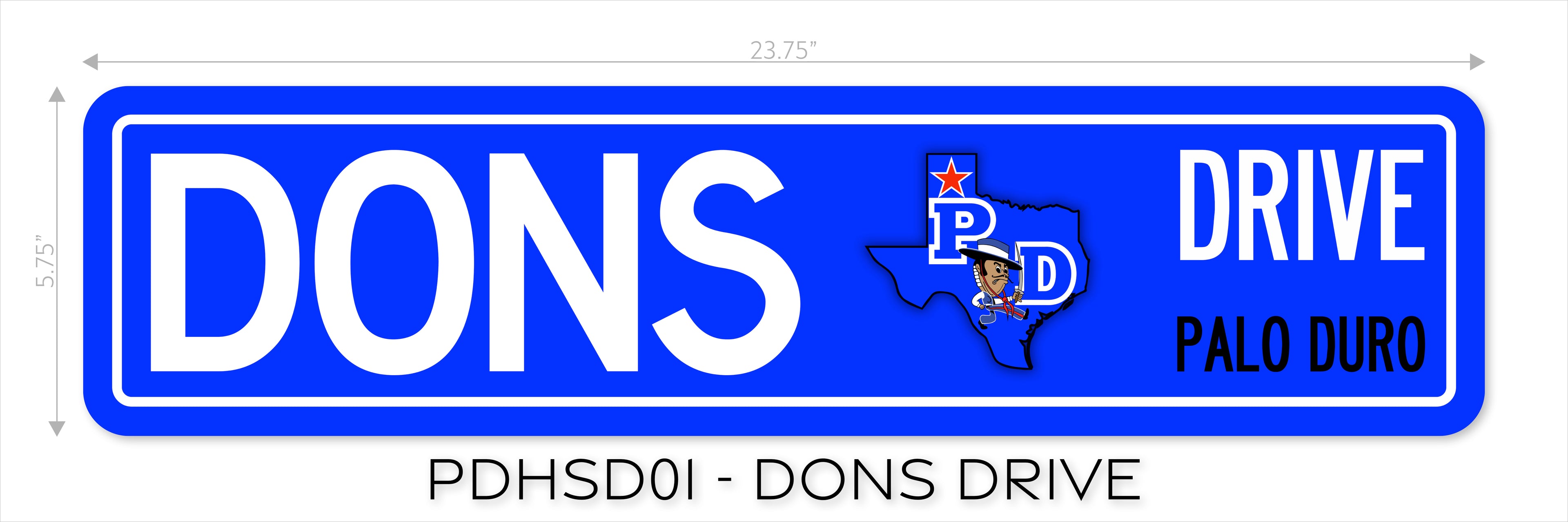 Metal Street Sign - School Spirit