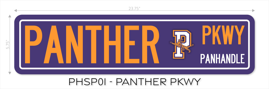 Metal Street Sign - School Spirit