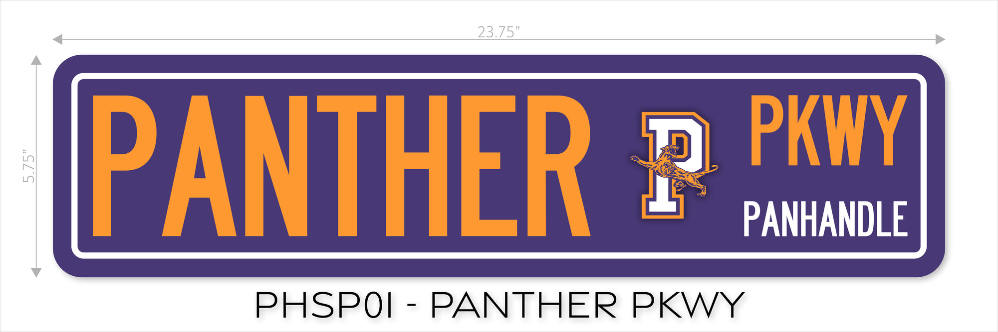 Metal Street Sign - School Spirit