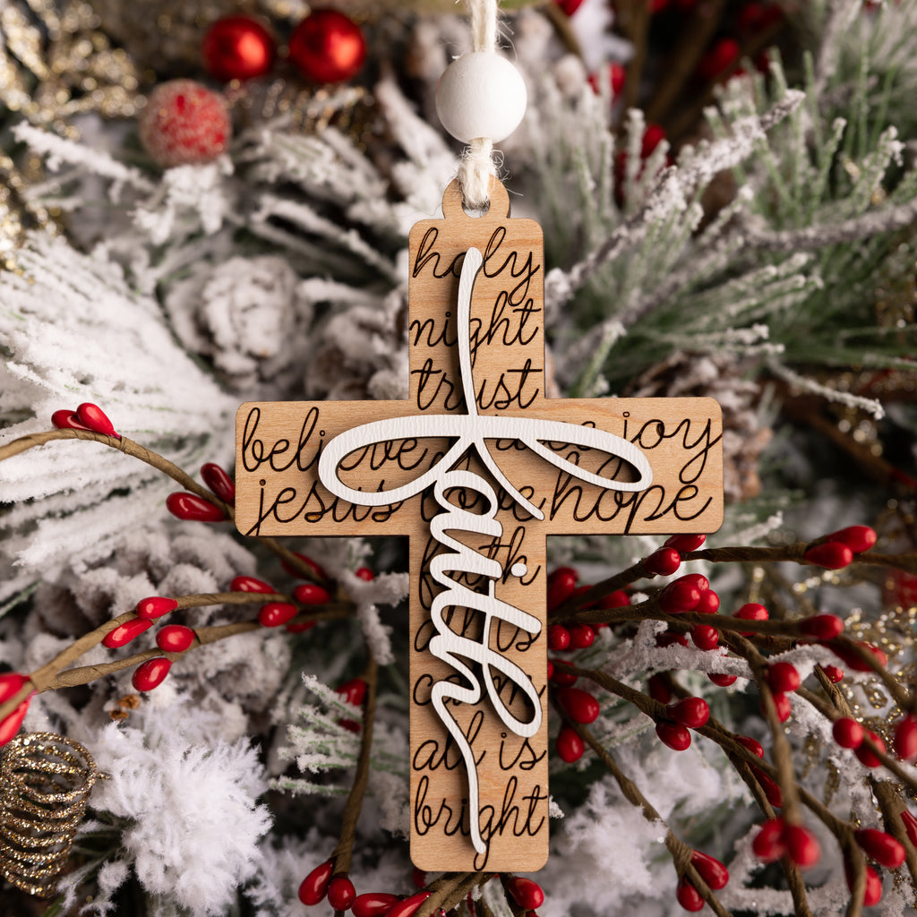 Inspirational Cross Ornaments