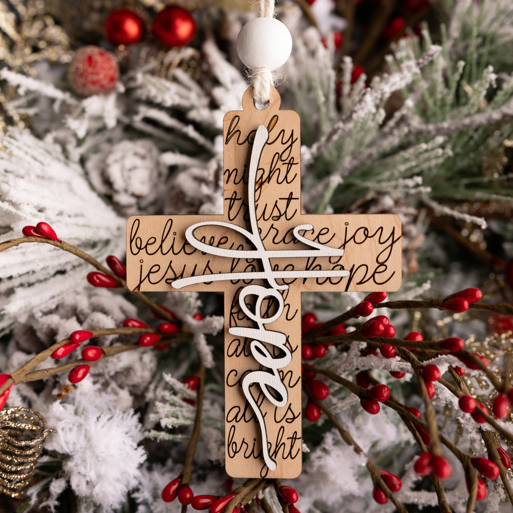 Inspirational Cross Ornaments
