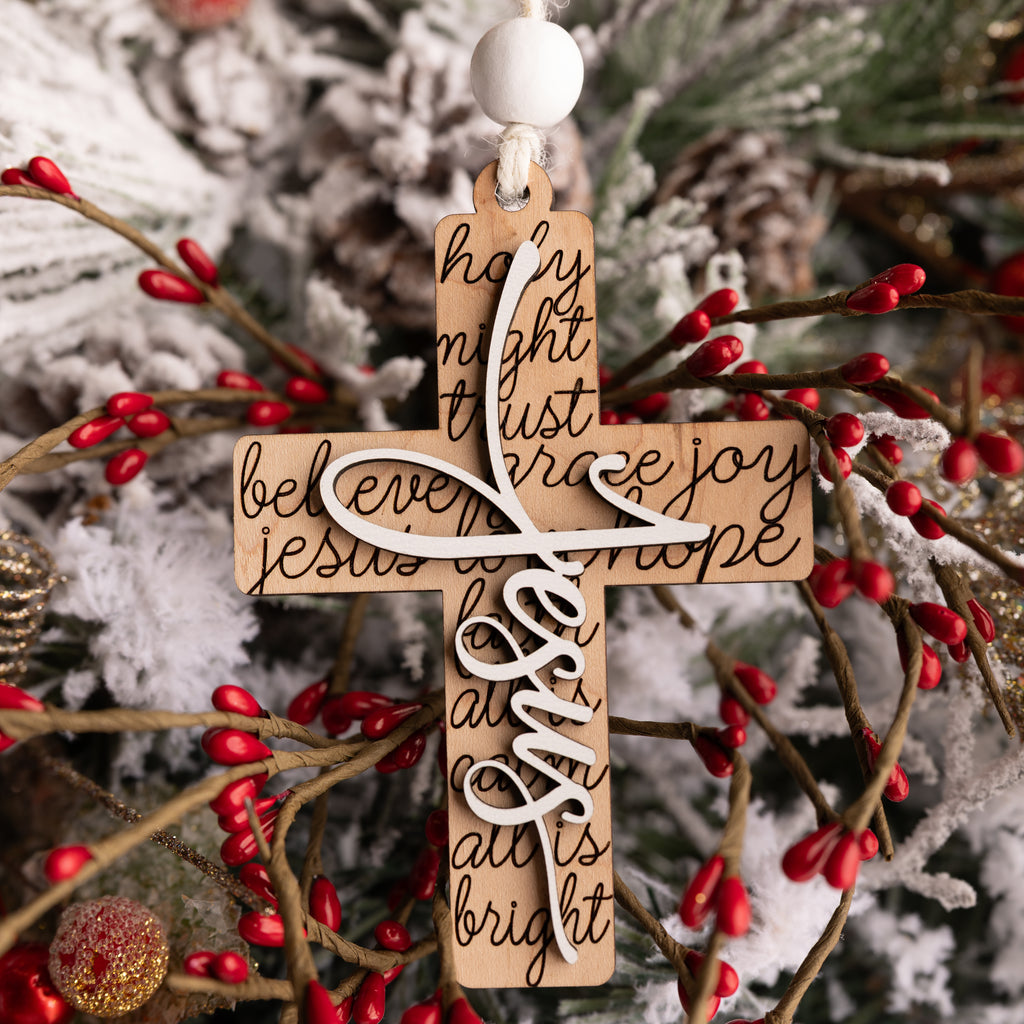 Inspirational Cross Ornaments