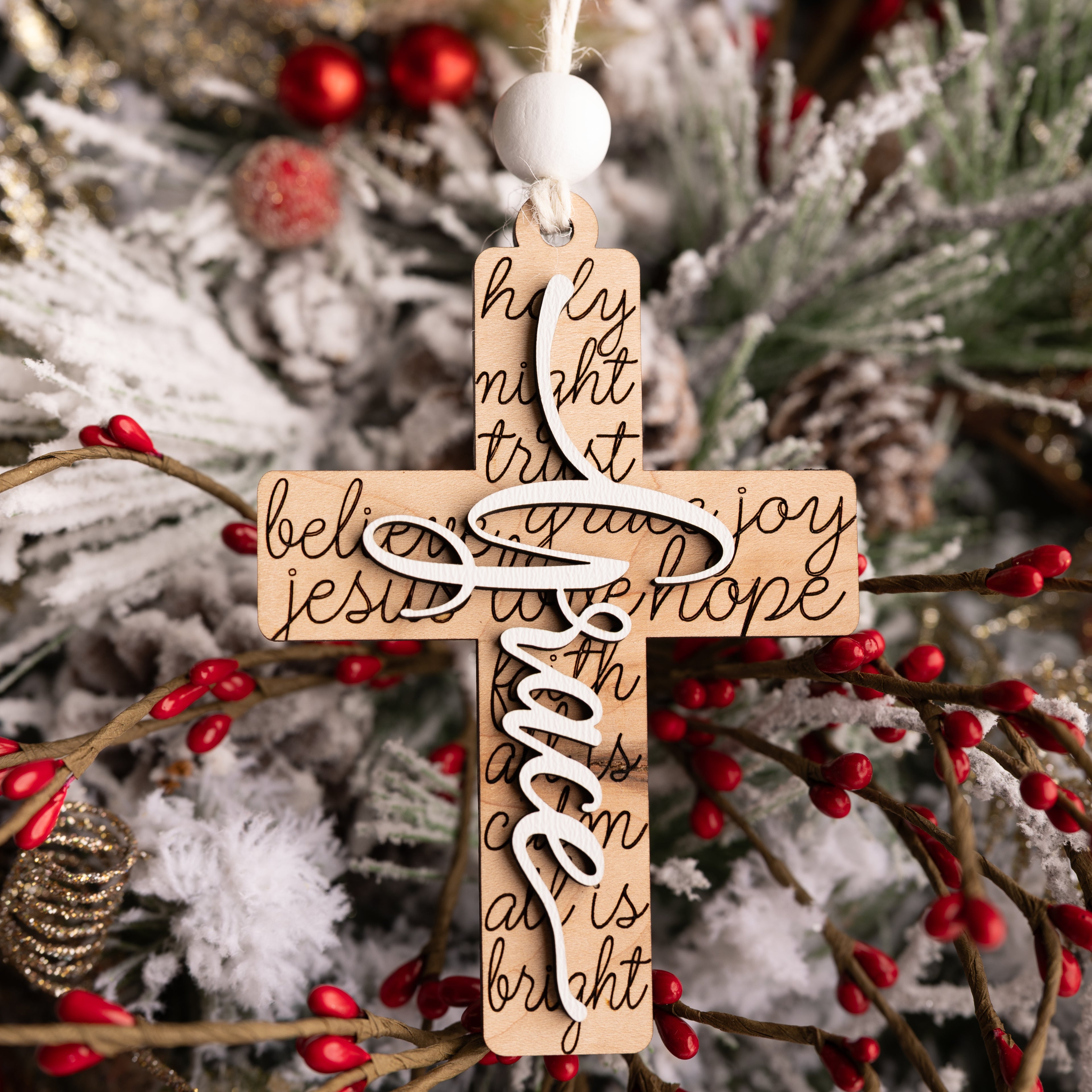Inspirational Cross Ornaments