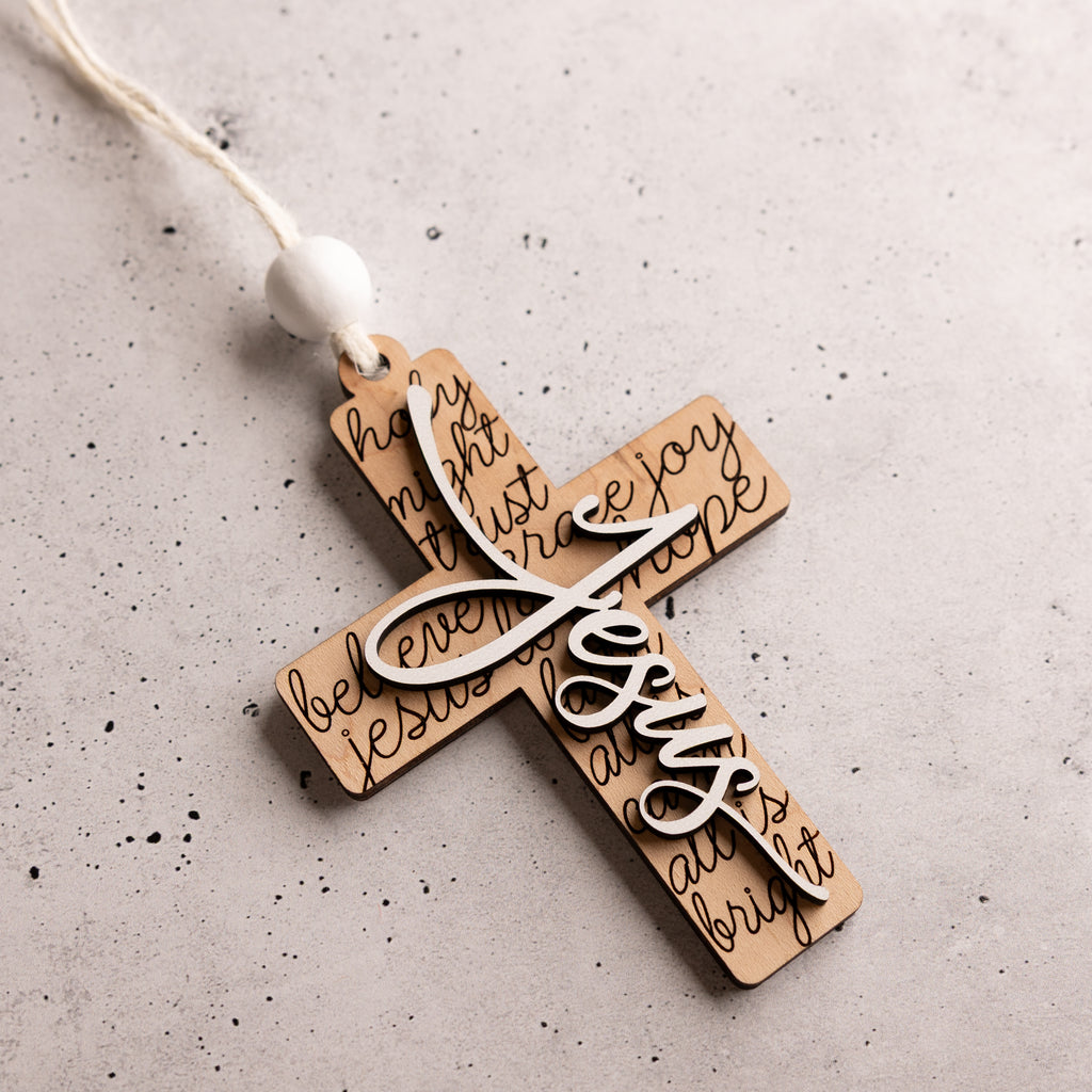 Inspirational Cross Ornaments