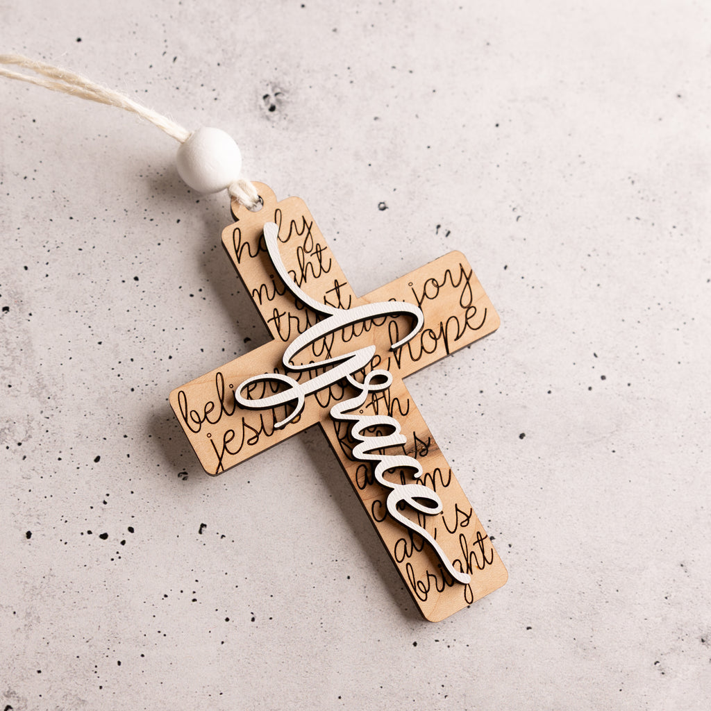 Inspirational Cross Ornaments