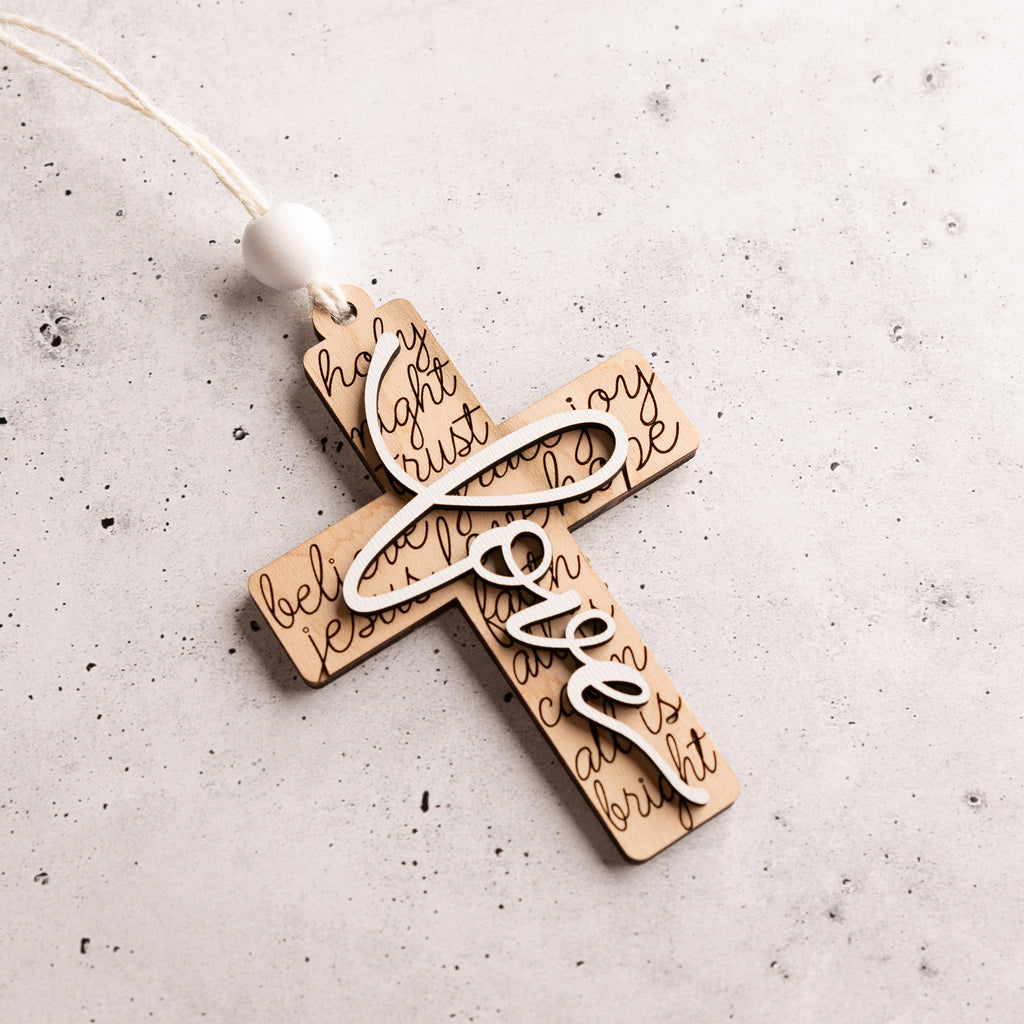 Inspirational Cross Ornaments