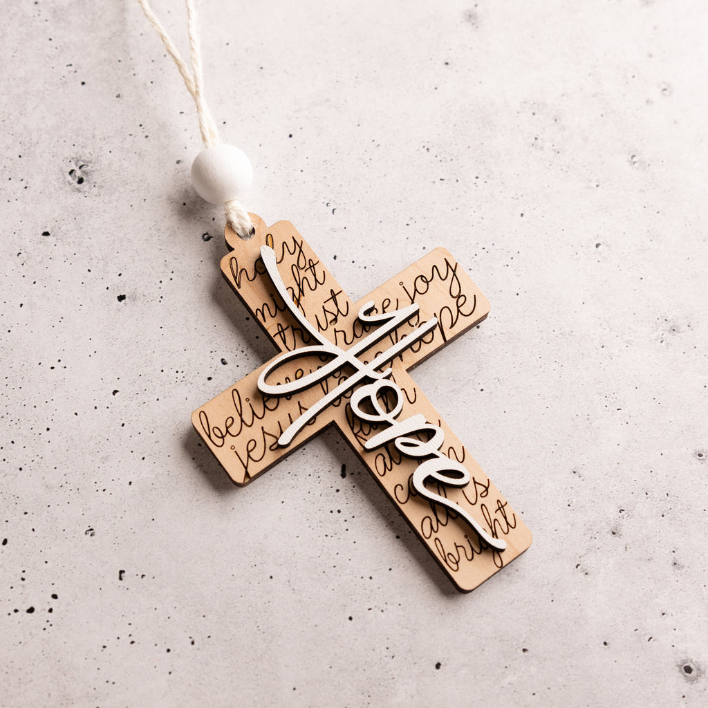 Inspirational Cross Ornaments