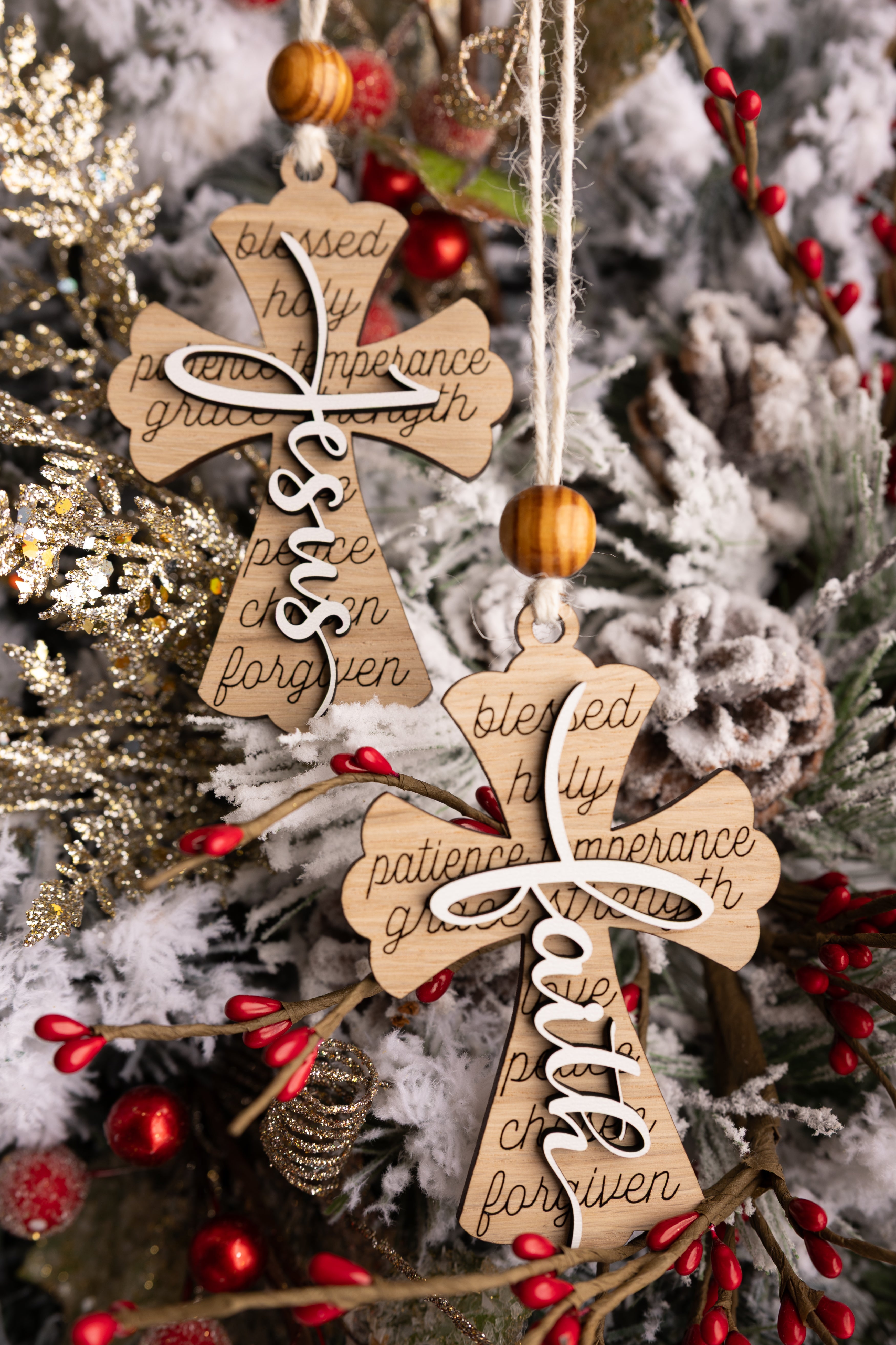 Faithful Cross Ornaments