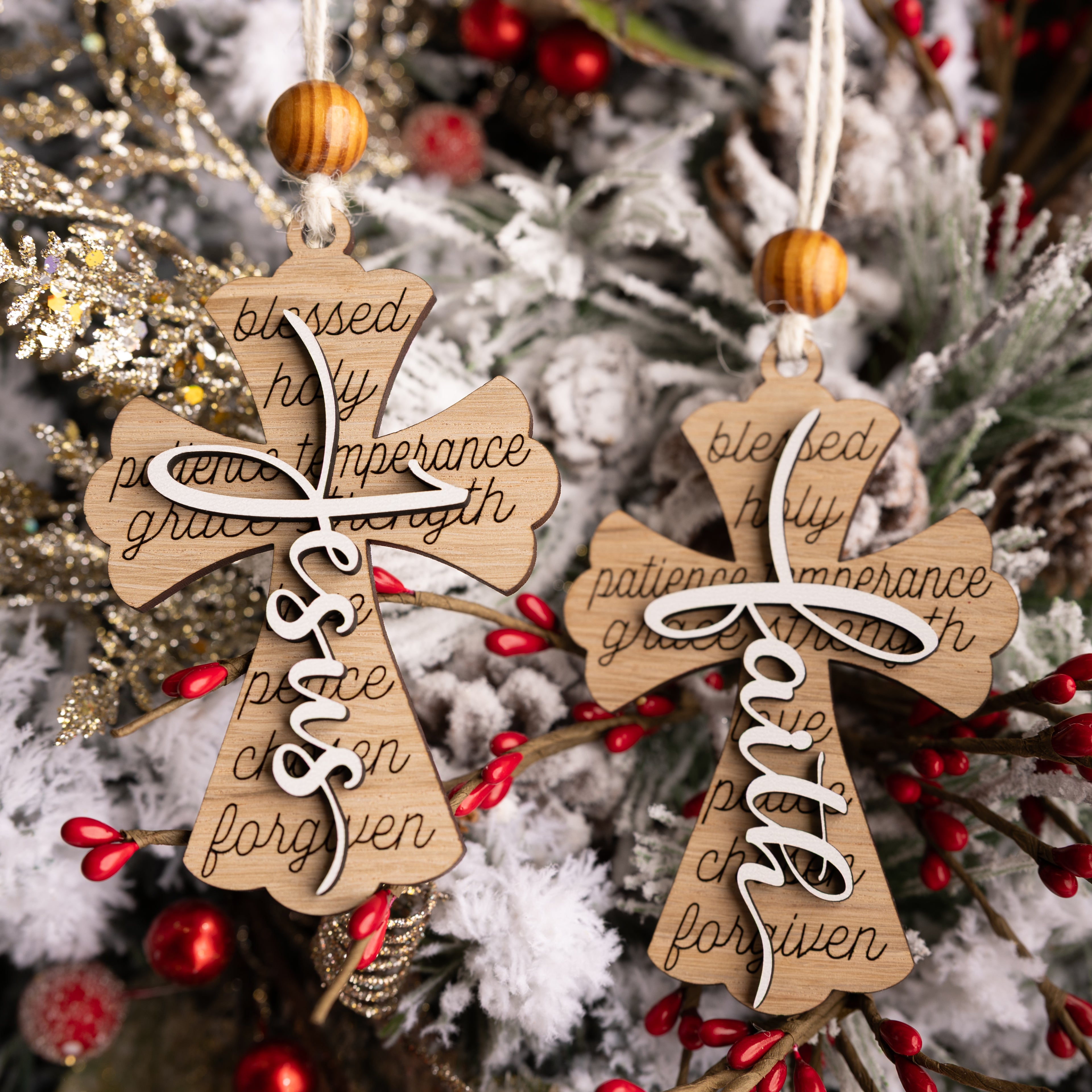 Faithful Cross Ornaments