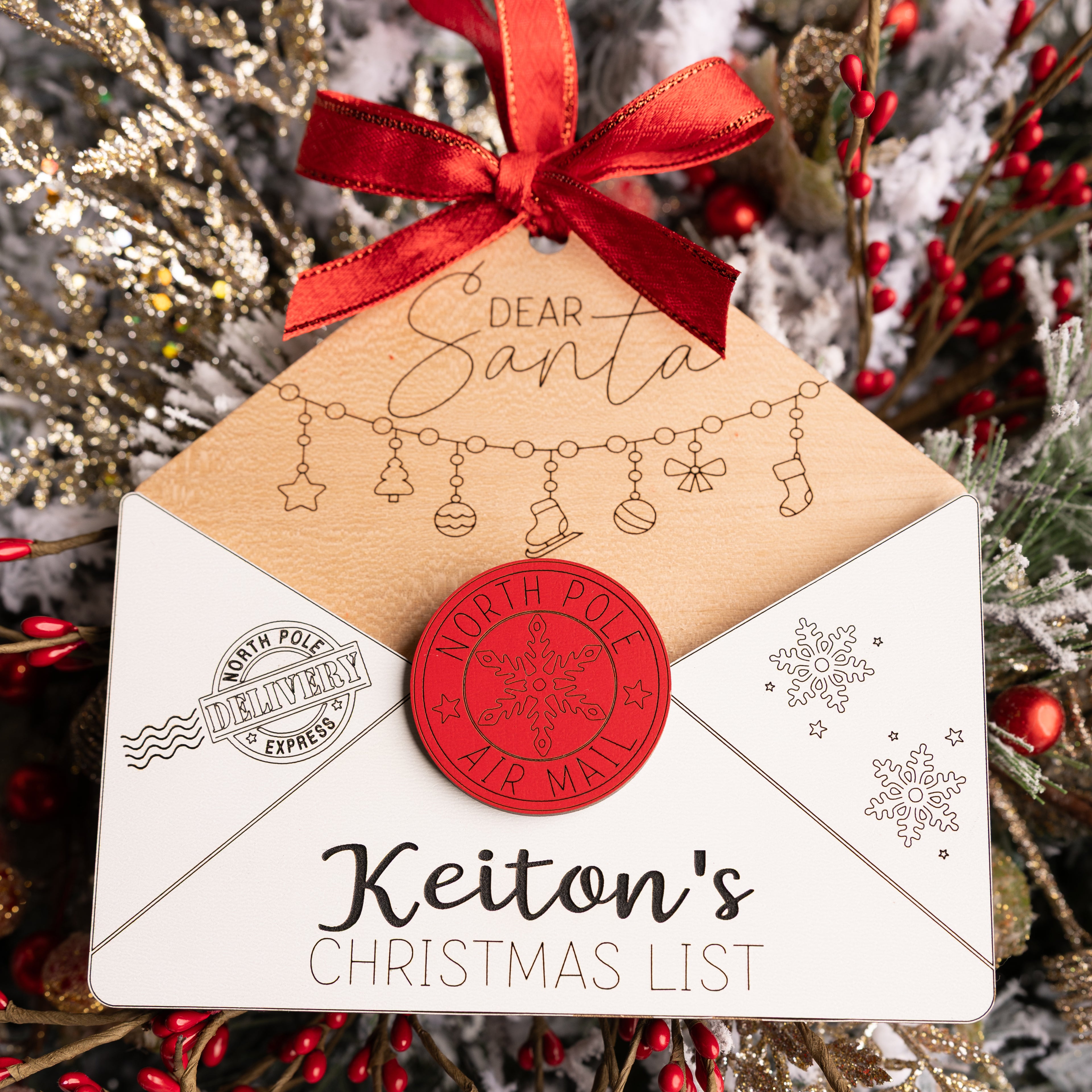 Santa Letter Holder - Personalized