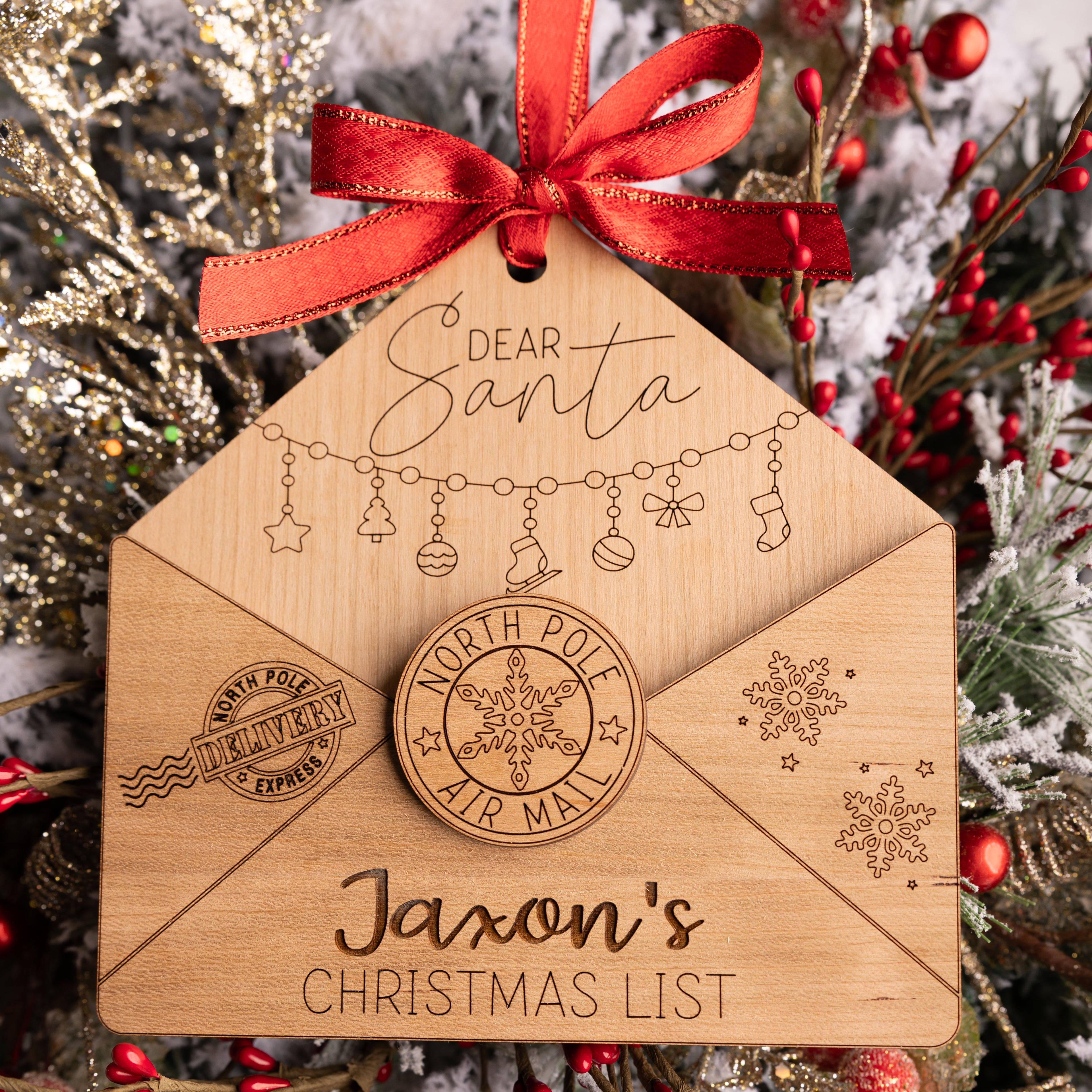 Santa Letter Holder - Personalized