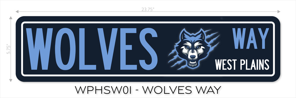 Metal Street Sign - School Spirit