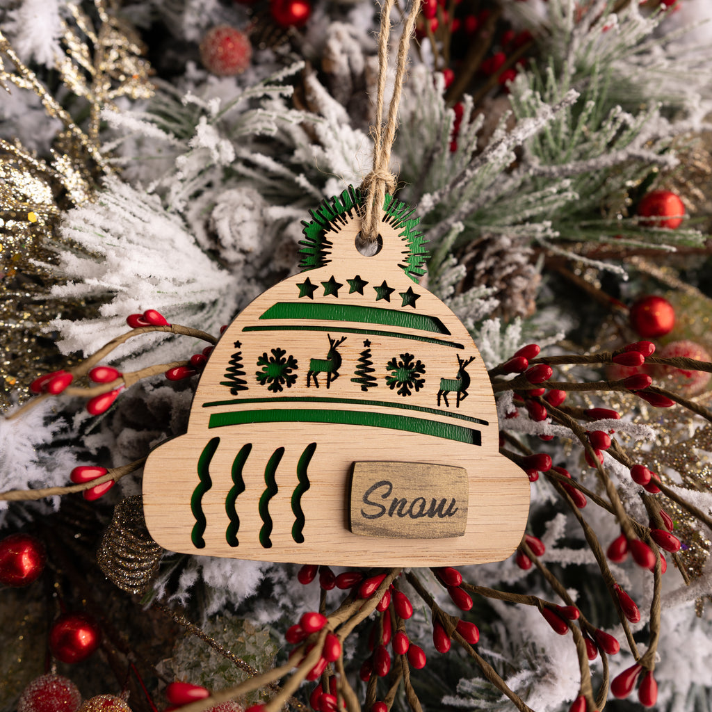 Winter Beanie Ornament - Personalized