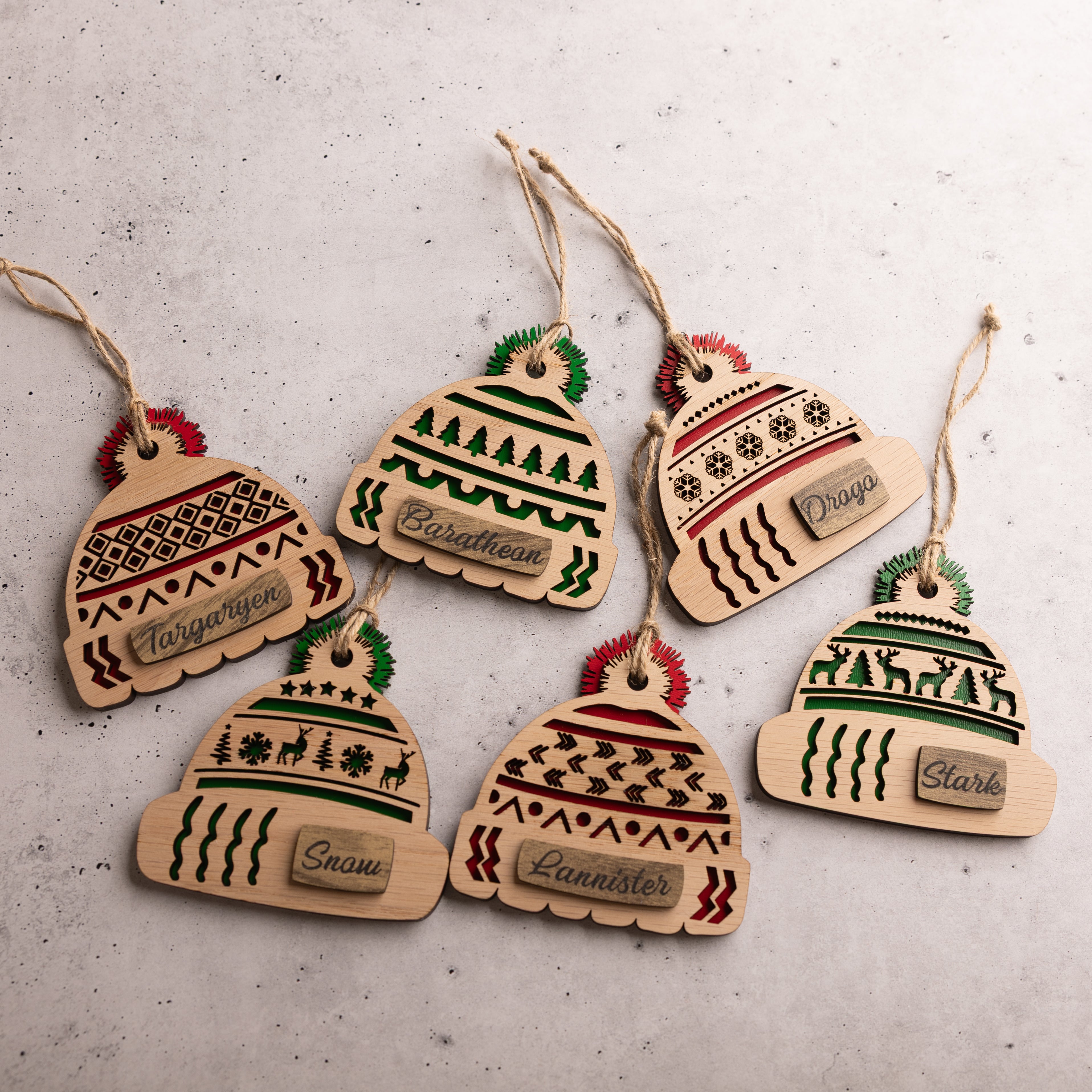 Winter Beanie Ornament - Personalized